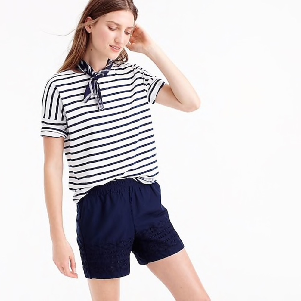 J Crew Eyelet Cotton Shorts